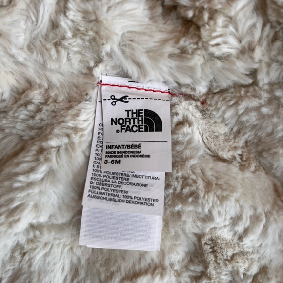 North Face baby pink puffer coat Sz 3-6mo - Picture 3 of 6